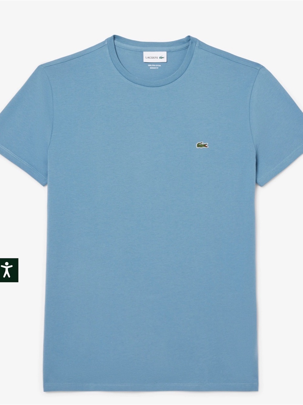 Lacoste 100% Pima Cotton T-Shirt in size Medium